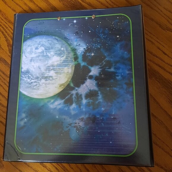 New Trapper Keeper Binder Portfolio Folder 2023 Mead Retro Moon - Picture 2 of 4
